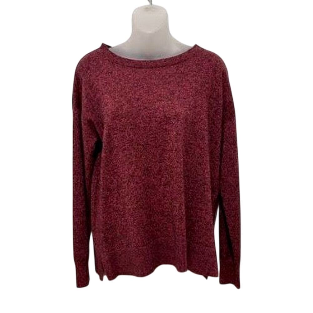 Gap Maternity Sweater Wool Nylon Burgundy Long Sleeve Crew Neck NEW Size M